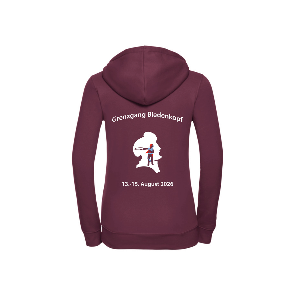 Damen Sweatjacke mit Kapuze Grenzgang